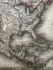 North America New Albion Louisiana Territory 1817 Arrowsmith Hall engraved map