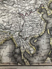Asia Arabia to Korea China Tartary India 1817 Arrowsmith & Hall engraved map