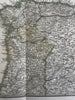Spain in four sheets huge 1861 detailed Stulpnagel engraved color Stieler map