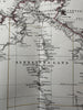Australia continent early dates details 1870 Petermann engraved hand color map