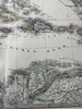West Indies Caribbean 1870 Berghaus Stieler engraved hand color map