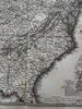 United States Texas German colony 1870 Stulpnage Stieler engraved color map
