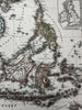 East Indies India Siam Java Sunda islands 1870 Stulpnagel Stieler engraved map