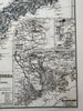 China Korea Japan Canton & Shanghai insets 1870 Petermann Stieler engraved map