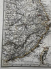 China Korea Japan Canton & Shanghai insets 1870 Petermann Stieler engraved map