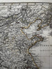 China Korea Japan Canton & Shanghai insets 1870 Petermann Stieler engraved map