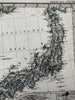 China Korea Japan Canton & Shanghai insets 1870 Petermann Stieler engraved map