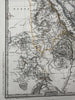Arabian peninsula East Africa Nubia Habesch 1870 Stulpnagel Stieler engraved map