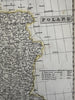 Poland showing 1815 Congress Vienna 1820 C. Smith scarce lovely hand colored map