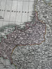 Poland showing 1815 Congress Vienna 1820 C. Smith scarce lovely hand colored map
