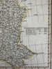 Poland showing 1815 Congress Vienna 1820 C. Smith scarce lovely hand colored map