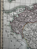 Poland showing 1815 Congress Vienna 1820 C. Smith scarce lovely hand colored map