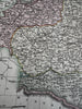 Poland showing 1815 Congress Vienna 1820 C. Smith scarce lovely hand colored map