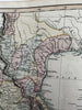 Mexico West Indies Central America 1820 C. Smith scarce gorgeous folio map