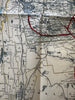 Bangor & Arrostook RR Maine Hunting & Fishing map c.1920 large detailed color