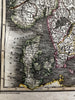 Norway Sweden Denmark 1817 Arrowsmith & Hall engraved hand colored scarce map