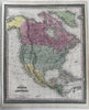 North America Territorial west Utah OR WA 1850-5 Cowperthwait beautiful old map