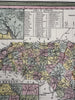 North Carolina state Gold Region inset canals boats 1855 Cowperthwait lovely map