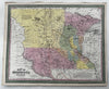 Minnesota Territory 1855 JH Young & Cowperthwait scarce transitional map