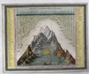 Mountain Height & River Length Comparison 1850 Cowperthwait hand colored diagram