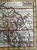 Asia Company’s Land Korea as island 1788 rare Italian hand colored miniature map