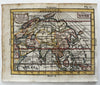 Asia Company’s Land Korea as island 1788 rare Italian hand colored miniature map
