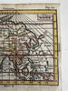 Asia Company’s Land Korea as island 1788 rare Italian hand colored miniature map