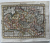 Poland Polonia Royal Accademy 1788 rare Italian hand colored miniature map