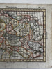 Poland Polonia Royal Accademy 1788 rare Italian hand colored miniature map