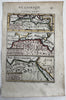 North Africa Barbary coast caravan Routes to Mecca 1683 Mallet hand color map