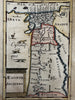 Ancient Egypt Africa small animals 1683 Mallet charming engraved hand color map