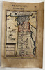 Ancient Egypt Africa small animals 1683 Mallet charming engraved hand color map