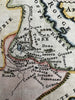 East Africa Abyssinia Nile source 1683 Mallet charming engraved hand color map