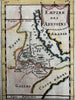 East Africa Abyssinia Nile source 1683 Mallet charming engraved hand color map