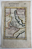 East Africa Abyssinia Nile source 1683 Mallet charming engraved hand color map