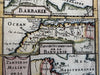 North Africa Barbary coast Tripoli 1683 Mallet charming engraved hand color map
