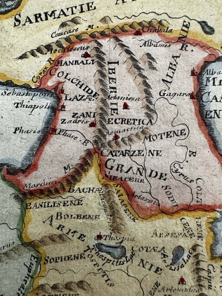Armenia Georgia Turkey Samatia 1719 Mallet engraved hand color map