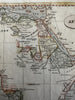 African continent Copper mines Donga Moon Mts. c. 1850 engraved hand color map