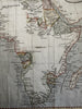African continent Copper mines Donga Moon Mts. c. 1850 engraved hand color map