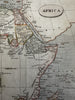 African continent Copper mines Donga Moon Mts. c. 1850 engraved hand color map