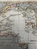 African continent Copper mines Donga Moon Mts. c. 1850 engraved hand color map