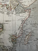 African continent Copper mines Donga Moon Mts. c. 1850 engraved hand color map