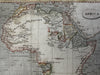 African continent Copper mines Donga Moon Mts. c. 1850 engraved hand color map