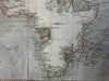 African continent Copper mines Donga Moon Mts. c. 1850 engraved hand color map