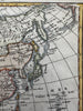 Asia Arabia to China India Korea 1828 attractive hand color engraved antique map