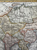 Asia Arabia to China India Korea 1828 attractive hand color engraved antique map