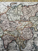 Asia Arabia to China India Korea c. 1790-1810 hand color engraved antique map