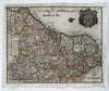 Netherlands United Provinces Belgica Belgium Germany 1694 decorative map