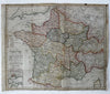 France showing seat of war 1799 Ogilby scarce map hand colored Toulon road inset