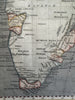 Africa continent Mountains of Moon copper mine c. 1810 Arrowsmith hand color map